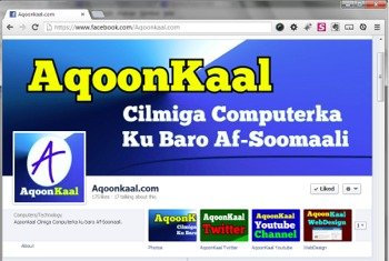 Facebook: https://www.facebook.com/Aqoonkaal.com